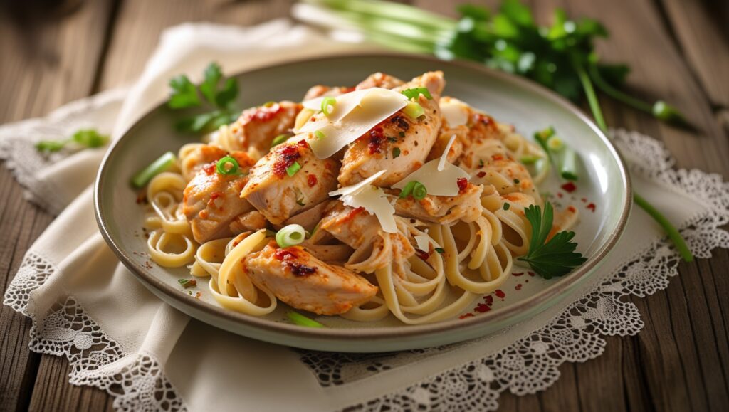 Garlic Parmesan Chicken Pasta