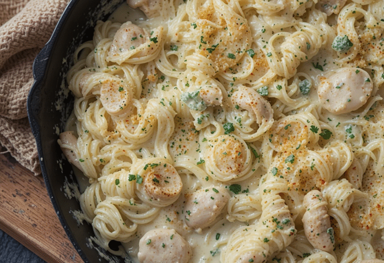 chicken alfredo bake