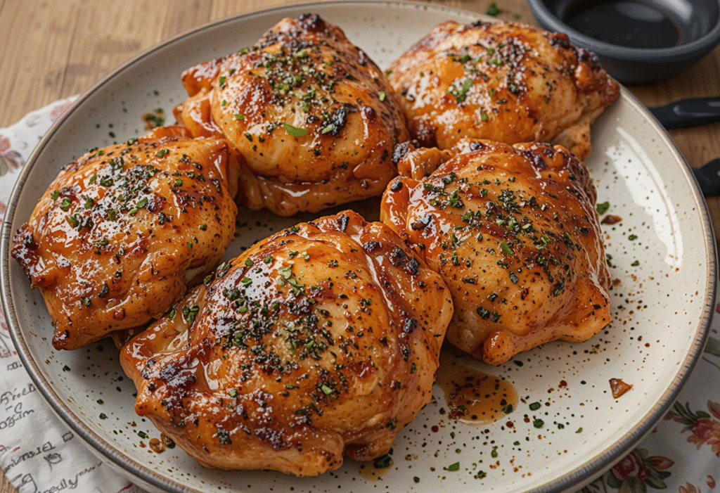 Honey grilled chicken Thighs recipe