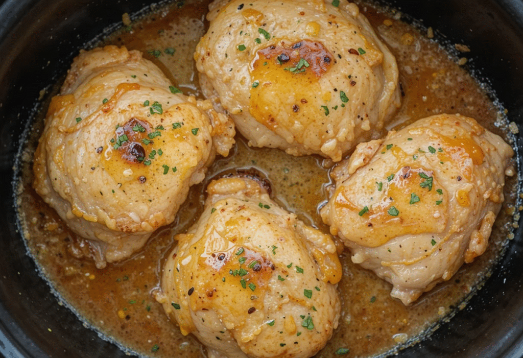 honey garlic chicken thighs crockpot