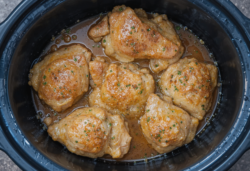 honey garlic chicken thighs crockpot