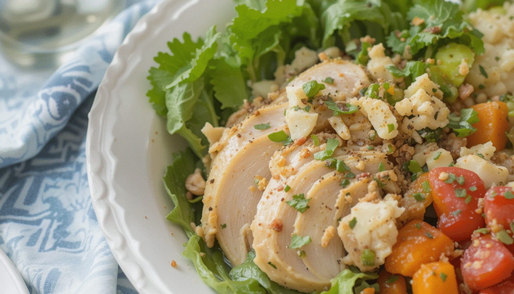 The Perfect Healthy Low Carb Chicken Salad