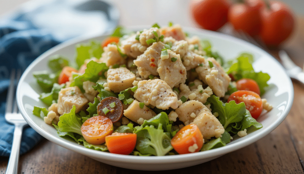 The Perfect Healthy Low Carb Chicken Salad